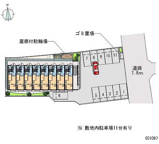 ★手数料０円★豊川市国府町 月極駐車場